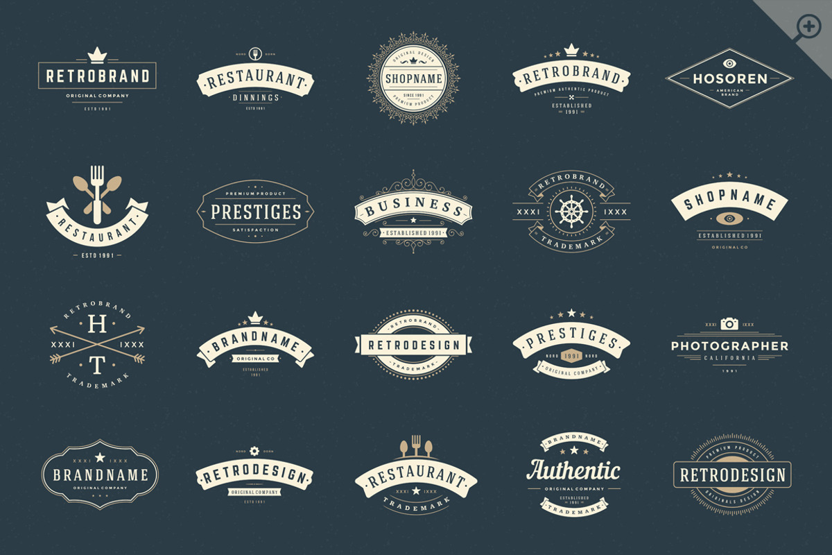 420 Vintage logotypes and badges, a Branding & Logo Template by Vasya Kobelev (Photo 2 of 5)