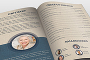Bluejay Funeral Program Template, a Brochure Template by loswl (Thumbnail 3 of 3)