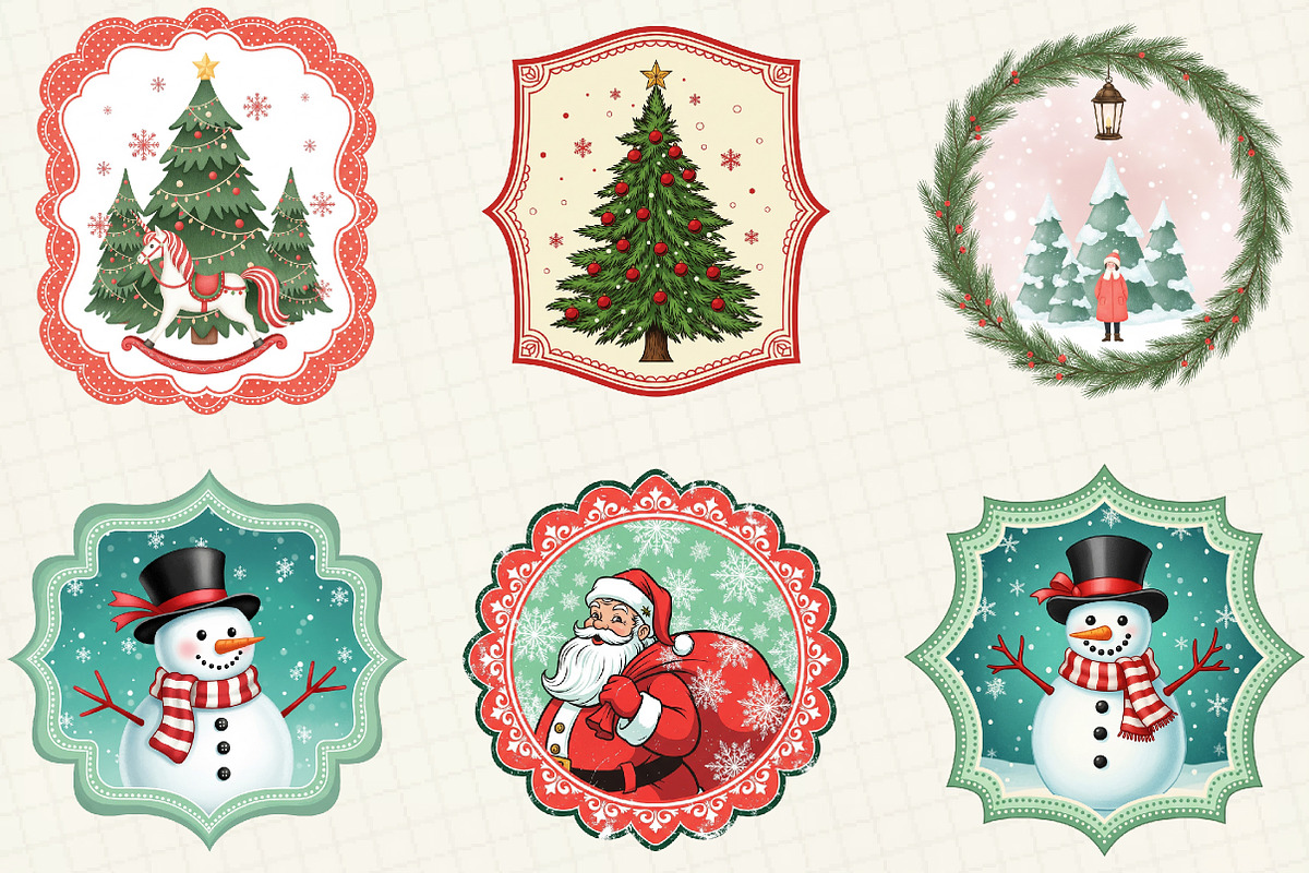 Christmas Frames Sublimation, an Illustration by OK Design (Photo 4 of 5)