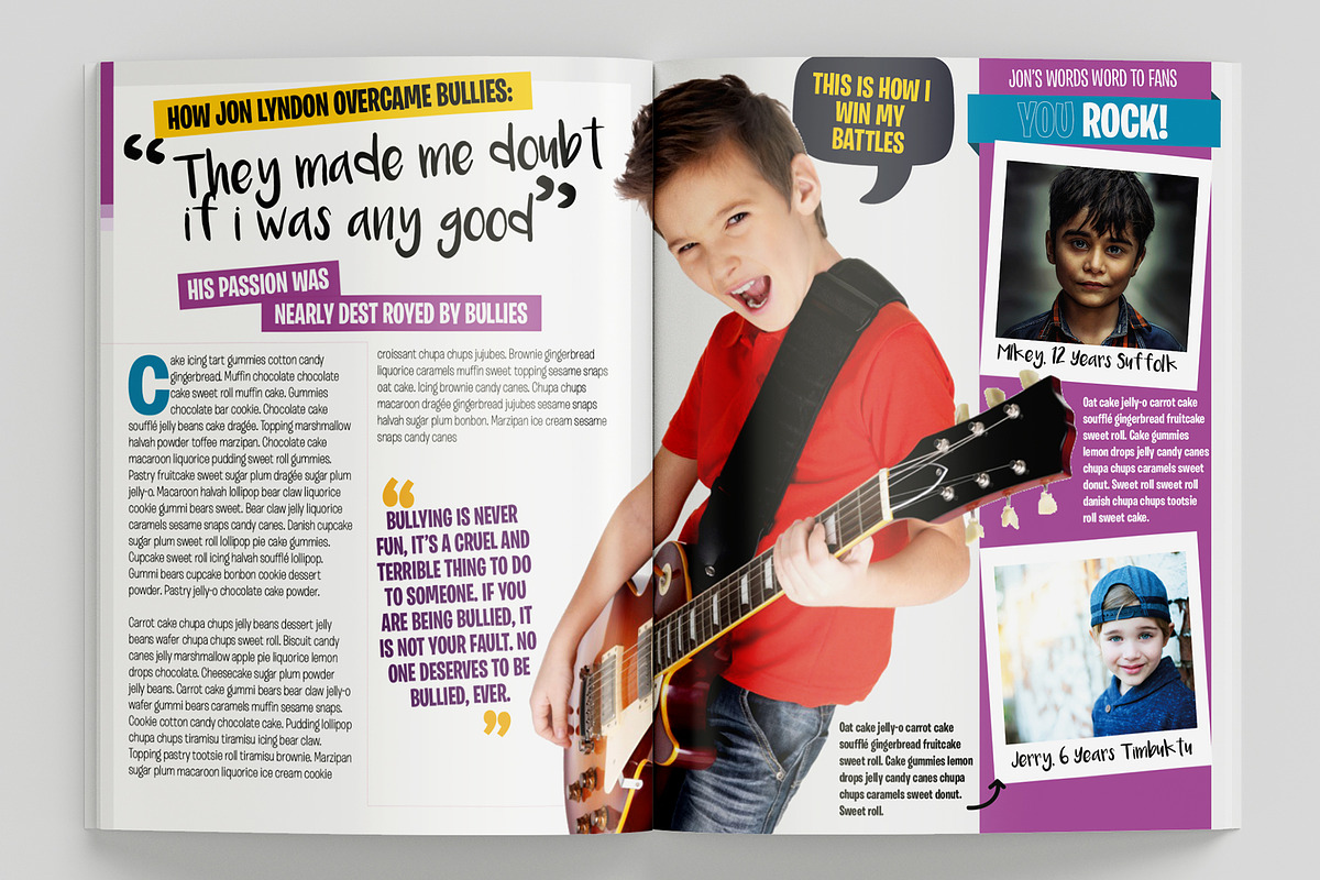 Kids Magazine Template, a Magazine Template by Red Cactus Creative (Photo 9 of 20)