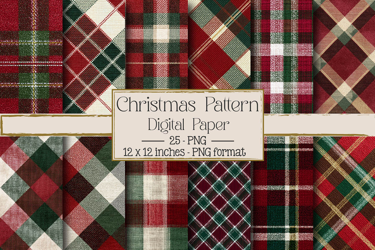 Christmas Pattern for Gift Card, a Texture Illustration by DreamPrint404 (Photo 1 of 4)