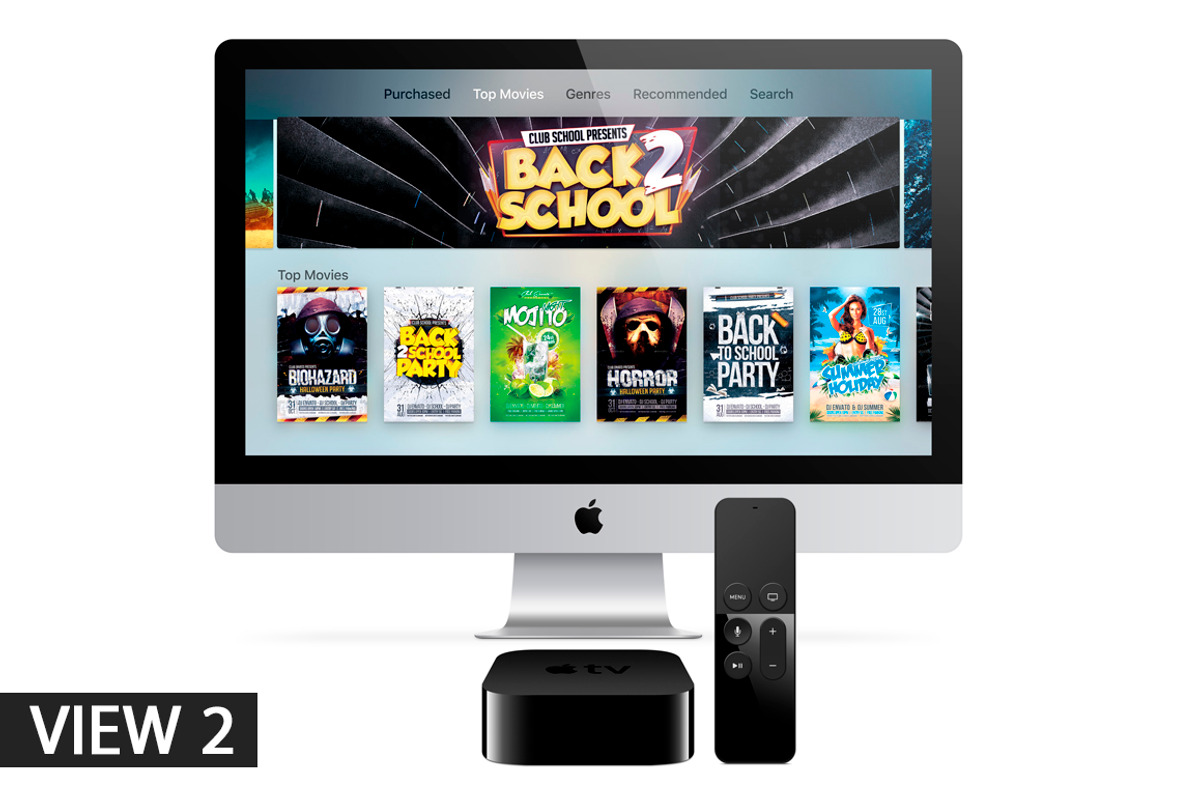 Apple TV 4 (2015) Vector MockUp(PSD), a Mockup by Alex_Yanko (Photo 3 of 5)