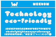 technology font, a Font by weknow (Thumbnail 5 of 5)