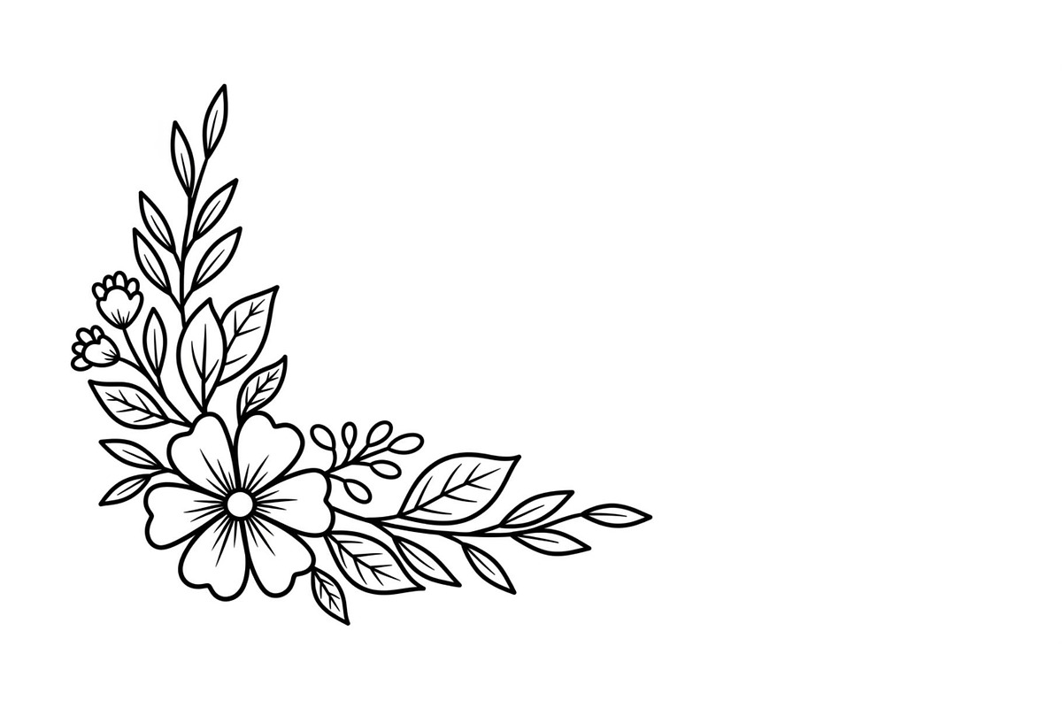 Floral Corner Ornament Clipart Bundl, an Illustration by Creativeshirt (Photo 31 of 48)