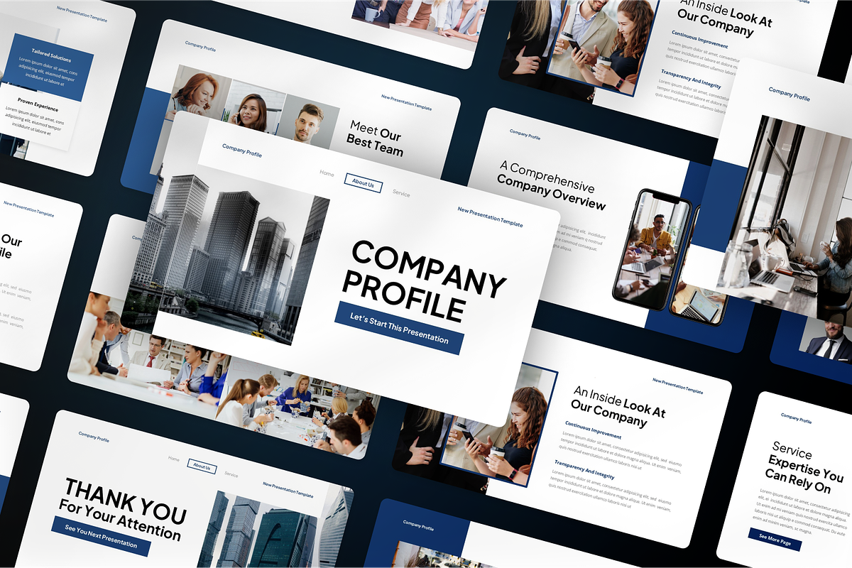 Corporate Company Profile Keynote, a Presentation Template by SquidPixey (Photo 7 of 7)