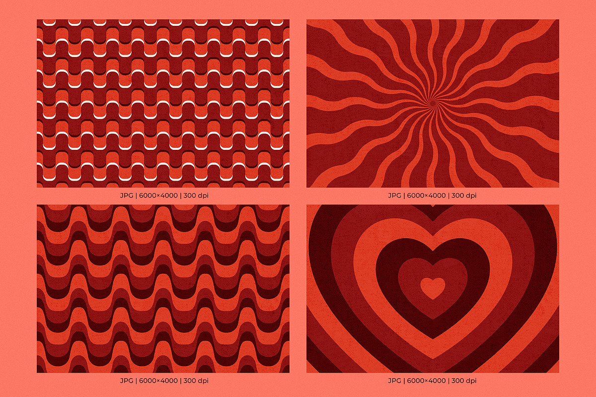 Retro Groovy Backgrounds, a Background Graphic by May Motif (Photo 3 of 20)