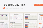 30 60 90 Day Plan for PowerPoint, a Presentation Template by HiSlide.io (Thumbnail 1 of 4)