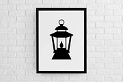 Lantern Silhouette SVG #2, a Decorative Illustration by newminddesign (Thumbnail 2 of 5)