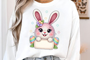 Yarn Crochet Easter Bunny PNG, an Illustration by SinaCreation (Thumbnail 4 of 7)