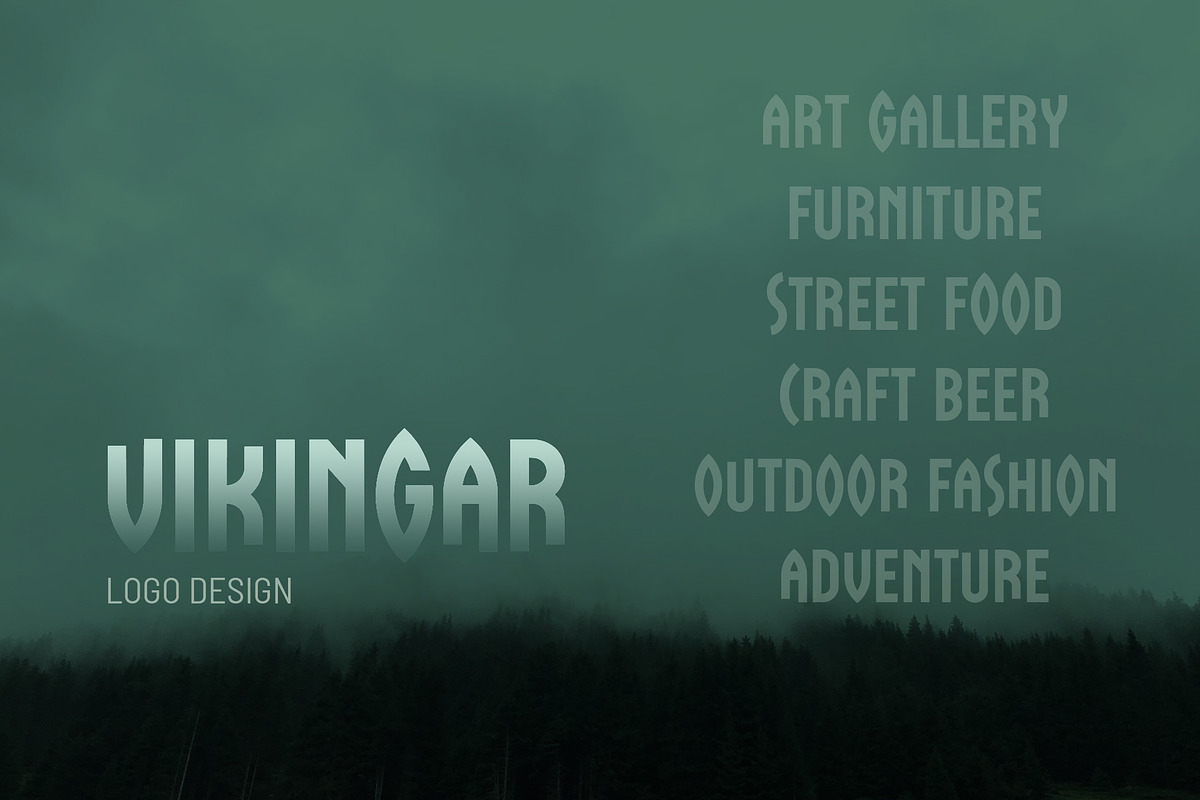 VIKINGAR display font, a Sans Serif Font by Lilli Jemska Studio (Photo 5 of 10)