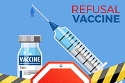 Refusal of Vaccination Concept, a Healthcare Illustration by TAlex (Thumbnail 6 of 6)