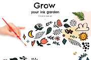 Scandinavian garden fun ink creator, an Object Graphic by Beauty Drops (Thumbnail 2 of 11)