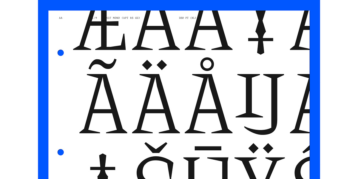 Knif Mono, a Serif Font by A is for... (Photo 4 of 5)
