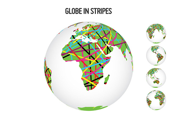 Globe in Stripes preview 6