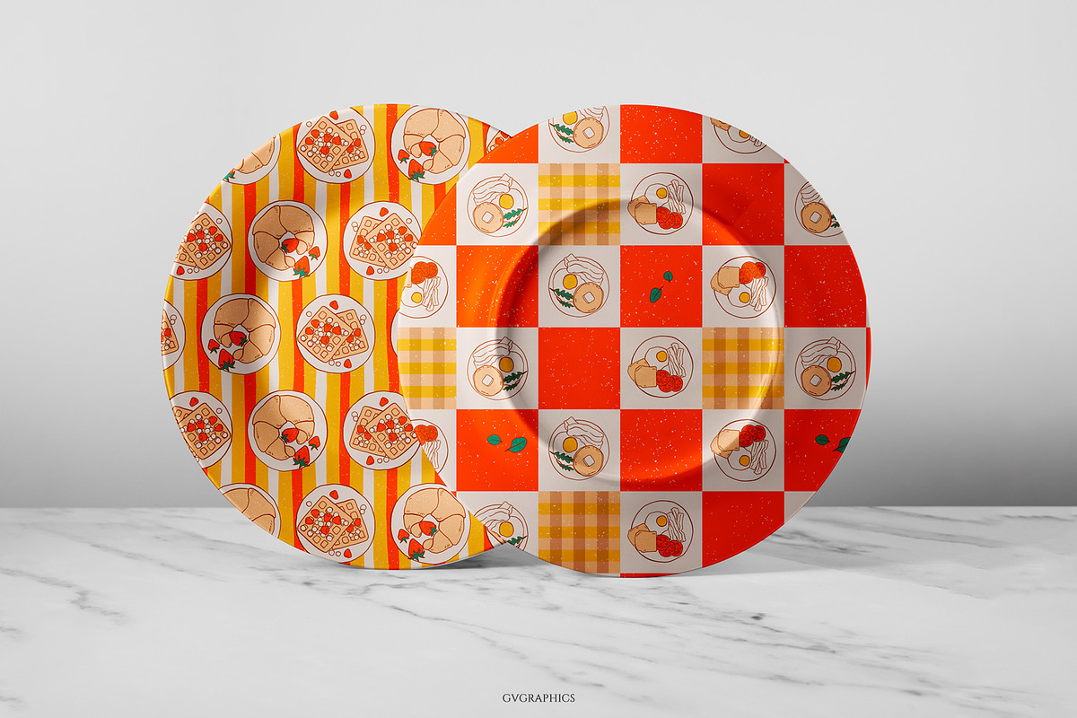 Summer Breakfast Collection, a Pattern Graphic by GVGraphics (Photo 3 of 14)
