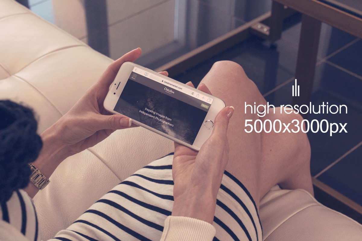 12 iPhone 6/6s Real Photo Mockups, an iPhone Mockup by ZedProMedia (Photo 3 of 5)