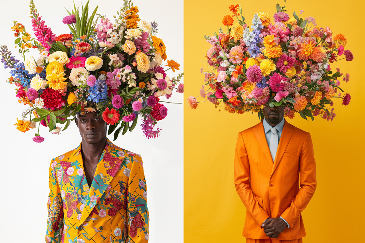 74 Bouquets on the heads, a Beauty & Fashion Photo by Handmadefont (Photo 5 of 15)