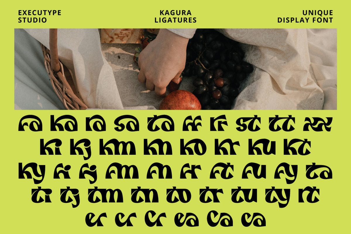 Kagura Display Font, a Sans Serif Font by executypeStudio (Photo 12 of 13)