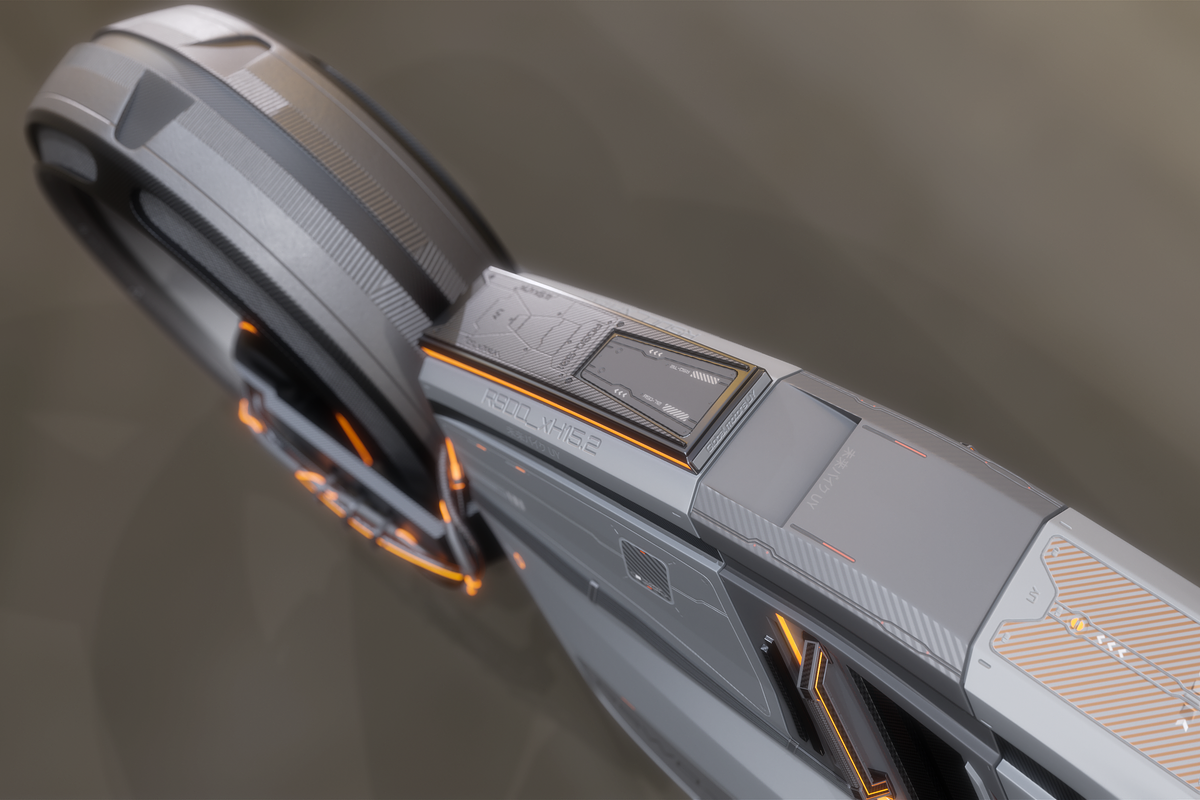 Sci-fi concept motorcycle, a Cars & Vehicle 3D Model by Snji | 3D Models (Photo 7 of 16)