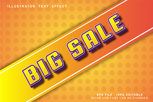 Big Sale Text Effect Editable