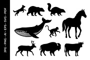 Animal Silhouette Collection Set, an Object Graphic by nandinigraphics (Thumbnail 3 of 7)