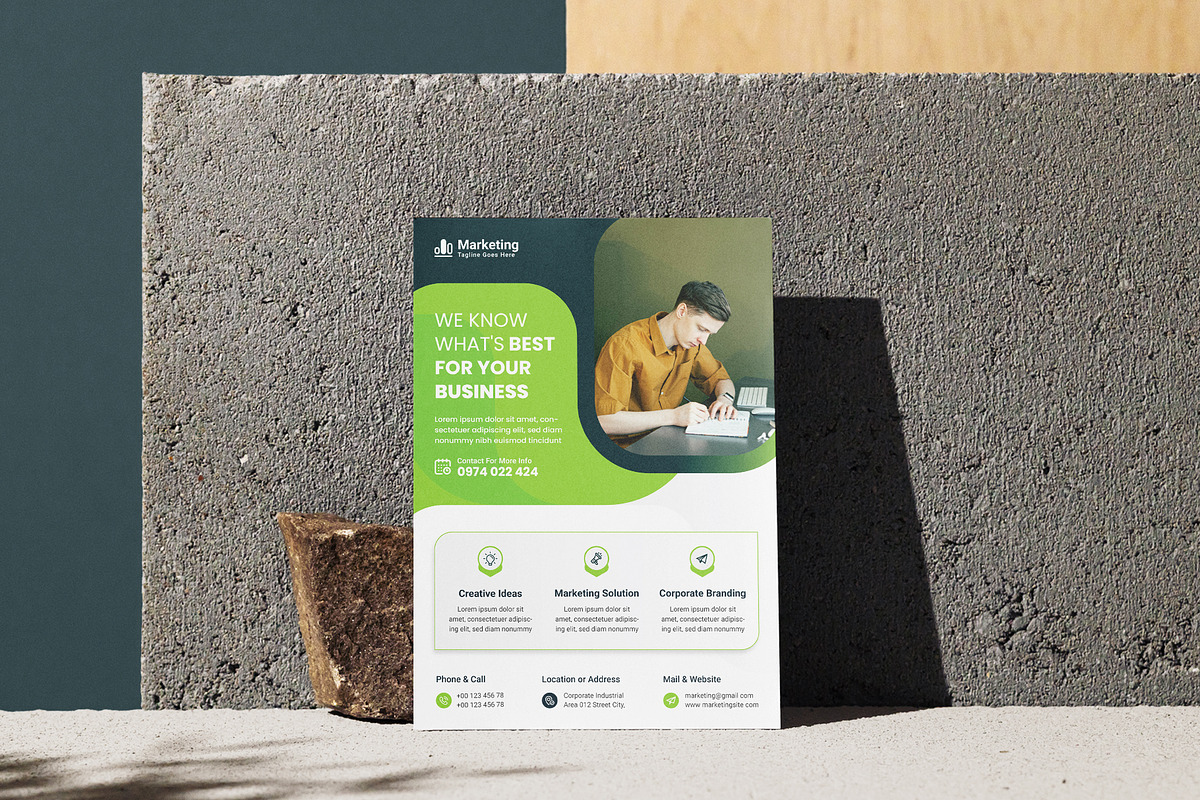 Corporate Business Flyer Template, a Flyer Template by workclan24 (Photo 3 of 3)