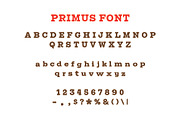 Primus – Bold Vintage Slab Serif, a Slab Serif Font by Rusted Works (Thumbnail 2 of 6)
