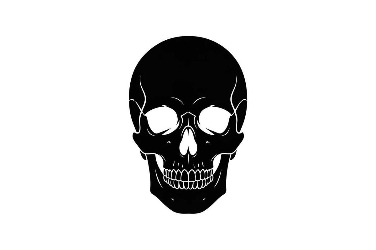 50 Skull Head Silhouette Vector Bund, an Illustration by Creativeshirt (Photo 16 of 51)