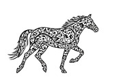 Running Horse Silhouette SVG Bundle, an Illustration by Creativeshirt (Thumbnail 2 of 31)