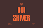 Oui Shiver, a Sans Serif Font by Oui Studio (Thumbnail 1 of 10)
