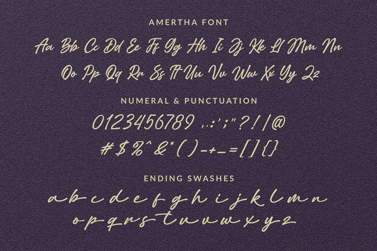 SALE! Amertha - Bold Signature Font, a Script Font by Subectype Studio (Photo 9 of 10)