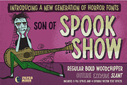 Son of Spook Show, a Sans Serif Font by Paper Moon Graphic Supply (Thumbnail 1 of 18)