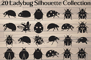 Ladybug Silhouette, an Object Graphic by Designer_Momina (Thumbnail 1 of 20)