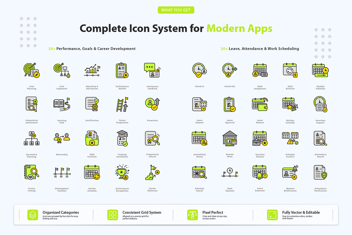 Employee Workspace Management Icons, an Outline Icon by vexper (Photo 4 of 7)