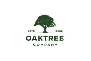 Vintage Oak, Banyan, Maple Tree Logo