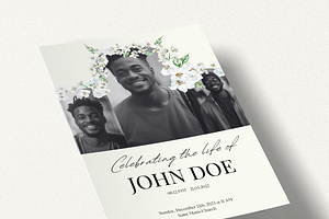 Funeral Program Template Set I Canva