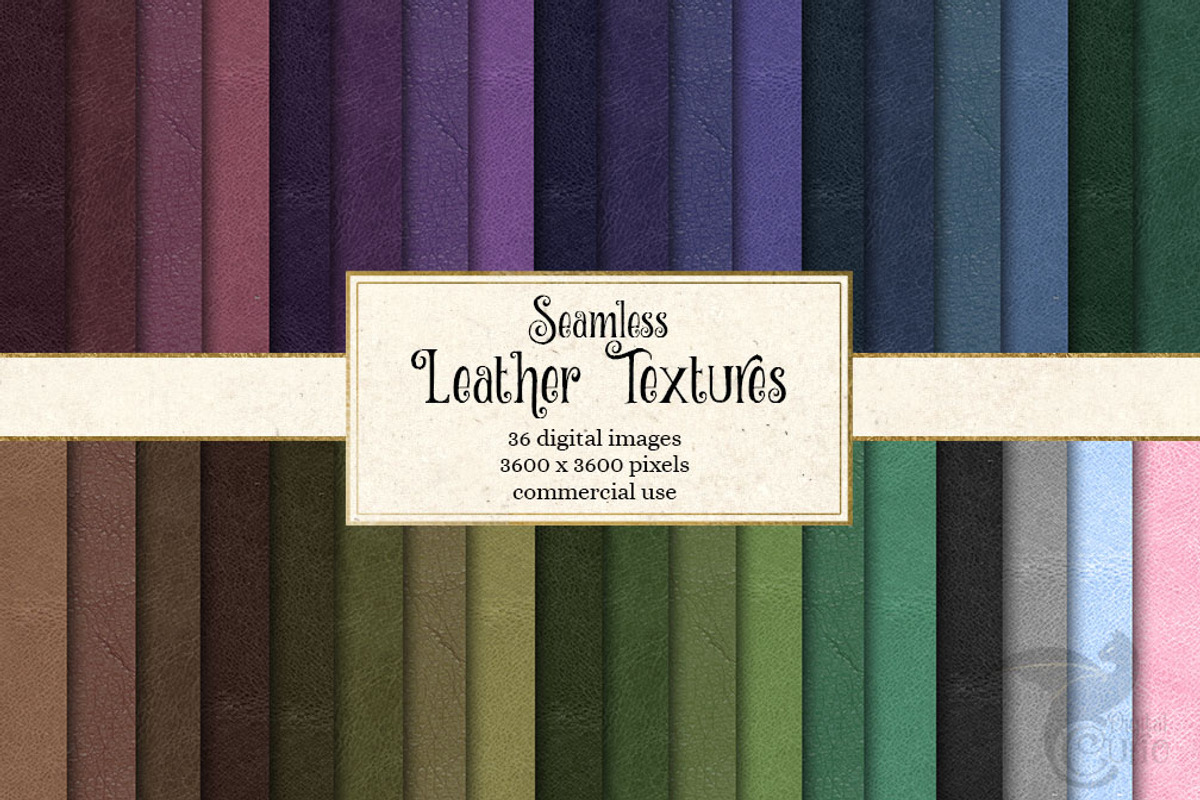 Seamless Leather Textures, a Texture Graphic by Digital Curio (Photo 1 of 2)