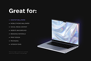 Light holographic wallpaper pack, a Wallpaper Graphic by existacial (Thumbnail 4 of 7)