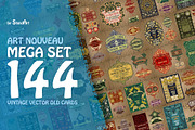 Label Art Nouveau - mega set, a Decorative Illustration by Stanislav Kharchevskyi (Thumbnail 1 of 12)