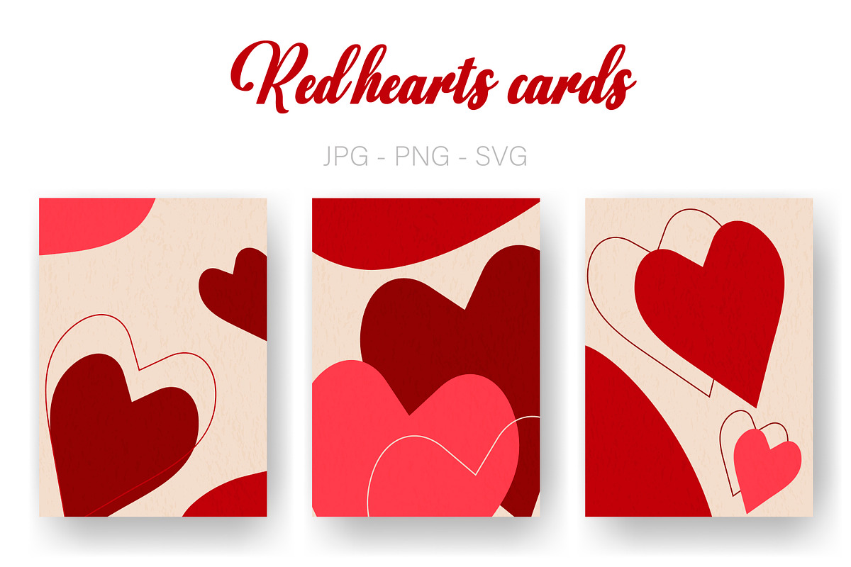 Red hearts flyers|Romantic cards, a Flyer Template by Tati_Kli (Photo 1 of 4)