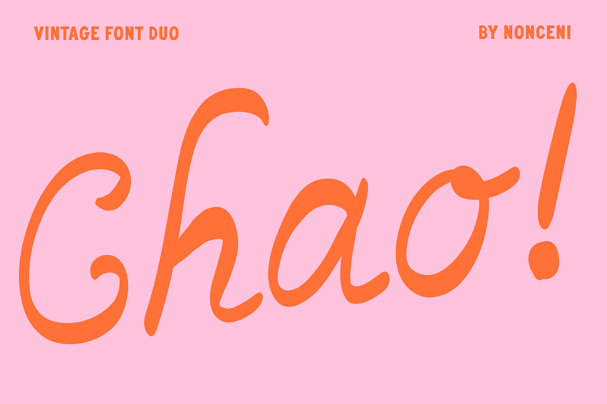 Nostalgic Vintage Retro Font Duo, a Sans Serif Font by Nonceni (Photo 4 of 14)