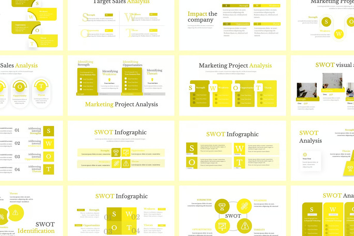 SWOT Infographic Powerpoint, a Presentation Template by Fit-tee (Photo 2 of 2)
