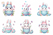 Easter Bunny Peeking PNG Clipart., an Animal Illustration by KennedyStudio (Thumbnail 3 of 5)
