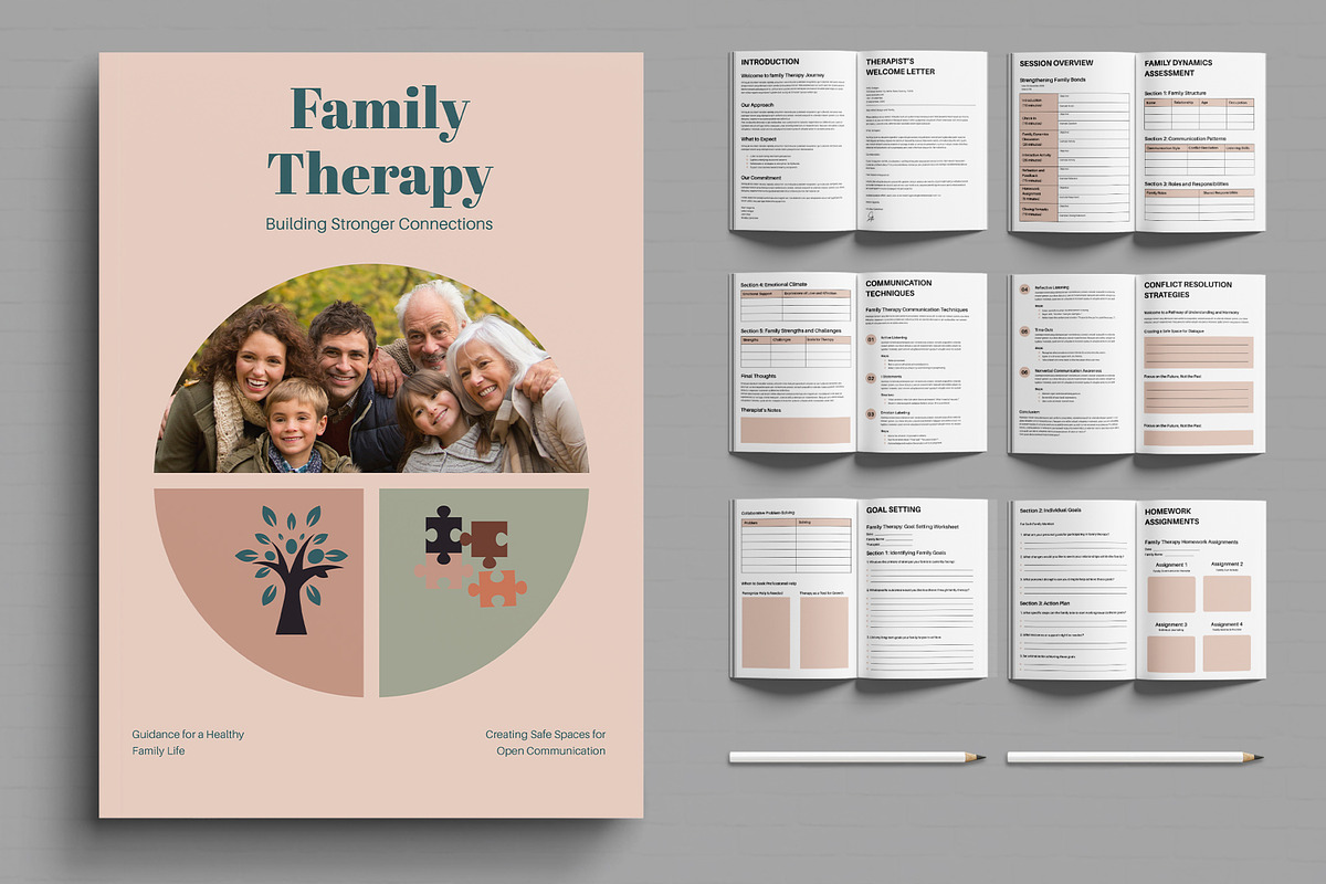 Family Therapy Template, a Stationery Template by MightyDesign (Photo 1 of 6)