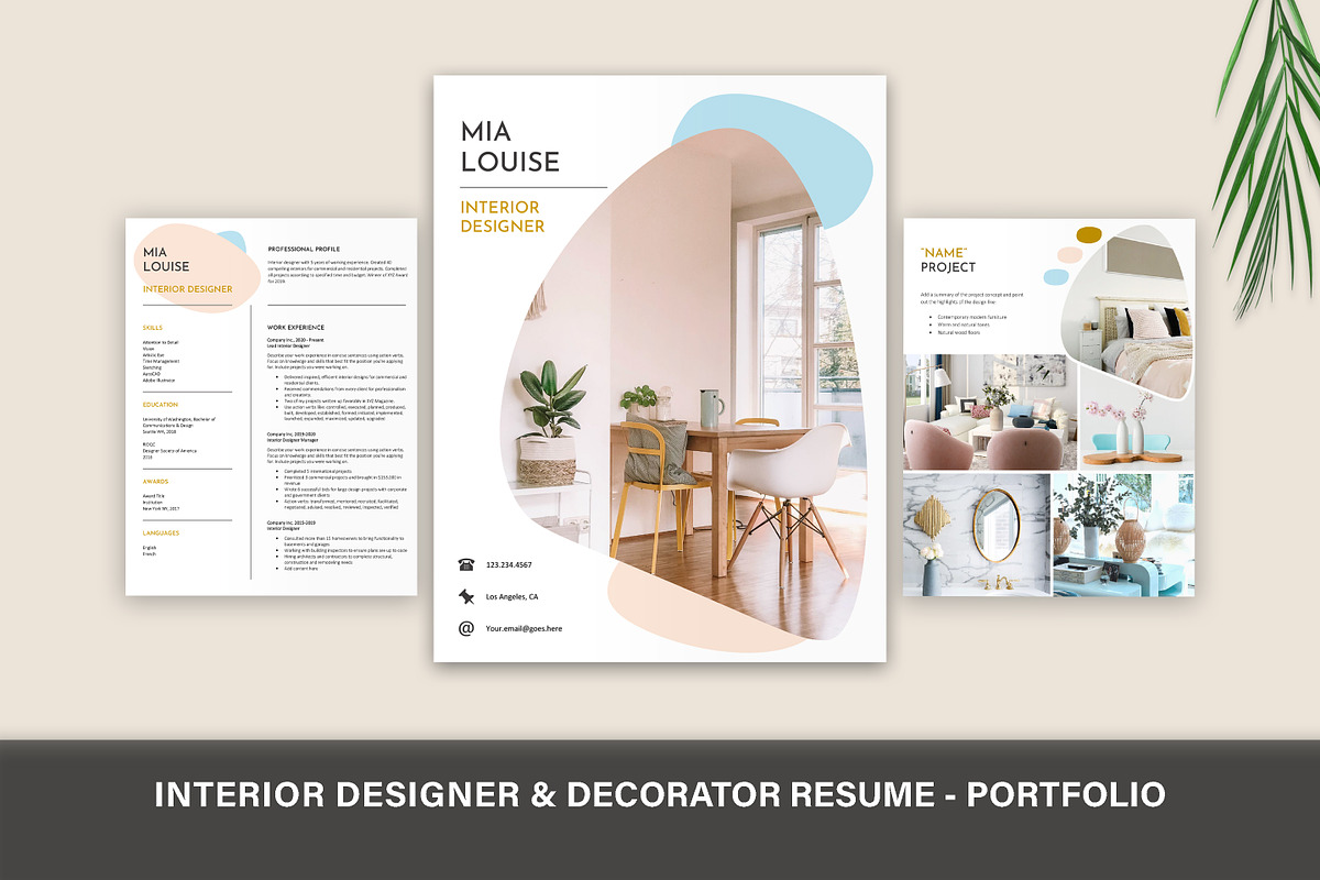 Interior Designer Resume Portfolio, a Resume Template by Stanin Studio (Photo 1 of 10)