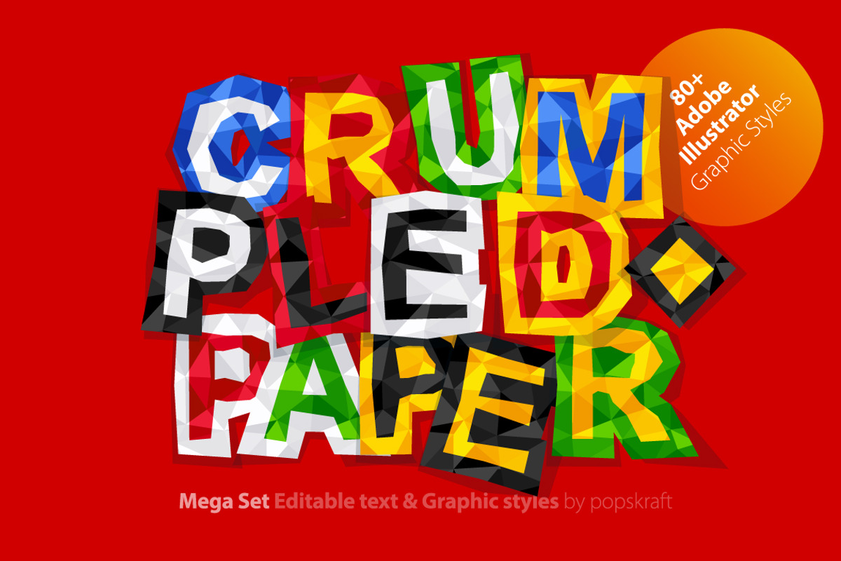 AI Styles Crumpled paper, a Layer Style Add-On by popskraft (Photo 1 of 5)
