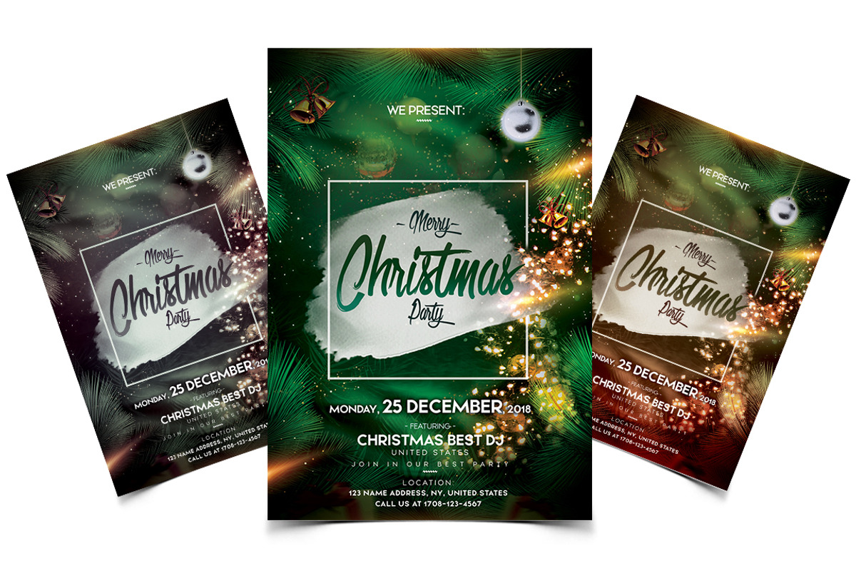 Merry Christmas - PSD Flyer Template, a Flyer Template by Ronita Shkodra