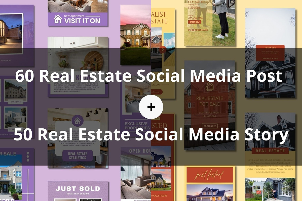 Real Estate Social Media Templates, a Templates & Theme by BoontenStudio (Photo 2 of 5)