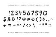 BLACKLIST BRUSH – FONT & LAYERED PSD, a Font by Blacklist Studio (Thumbnail 3 of 9)