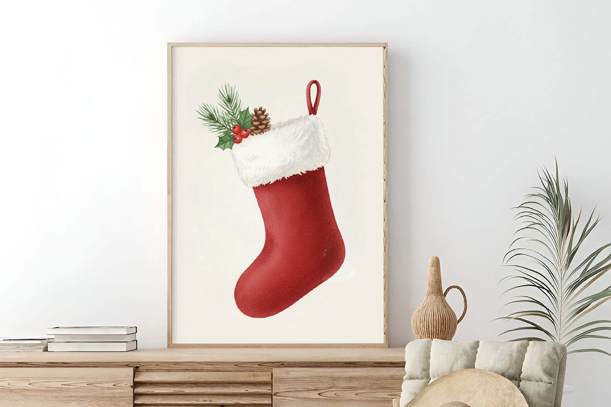 North Christmas Watercolor Clipart, an Illustration by SinaCreation (Photo 4 of 7)
